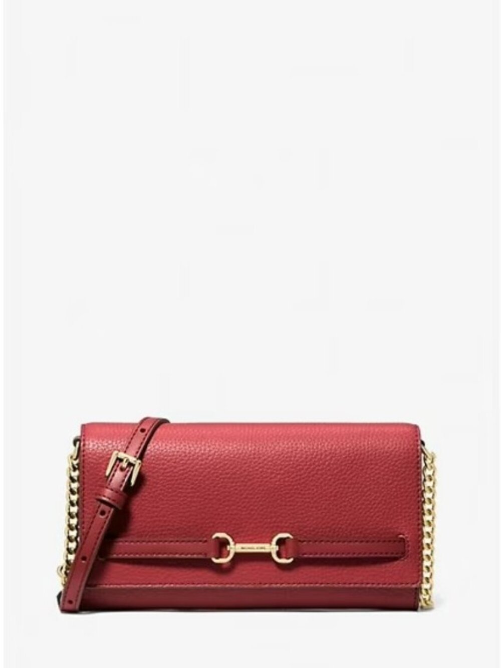 Michael Kors Outlet Carson Large Pebbled Leather Convertible Crossbody Bag